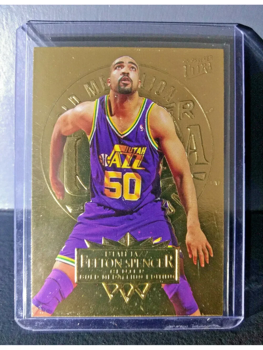 1995-96 Felton Spencer Fleer Ultra Gold Medallion #186 Basketball Card